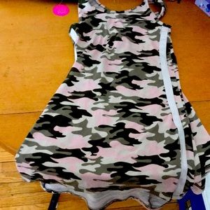 Pink camouflage dress for girls